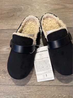 Amazon Essentials Women's Backless Shearling Non-Slip Mule / Clogs Sz 5 1/2